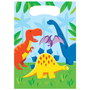 Dinosaur Friends Loot Bags 6.5 x 9" (8 pack)