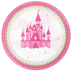 Little Princess Party Paper Dinner Plates 9" (8 pack)