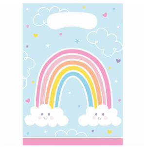 Happy Rainbow Loot Bags (8 Pack)