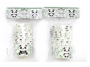 Panda Paper Bowls (12 Pack)