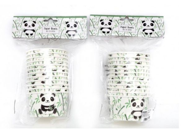 Panda Paper Bowls (12 Pack)