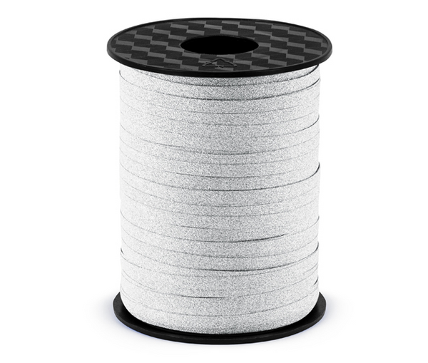 Plastic ribbon - silver (5mm/225m)