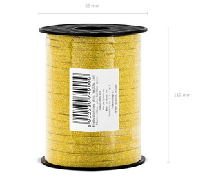 Plastic ribbon - gold (5mm/225m)