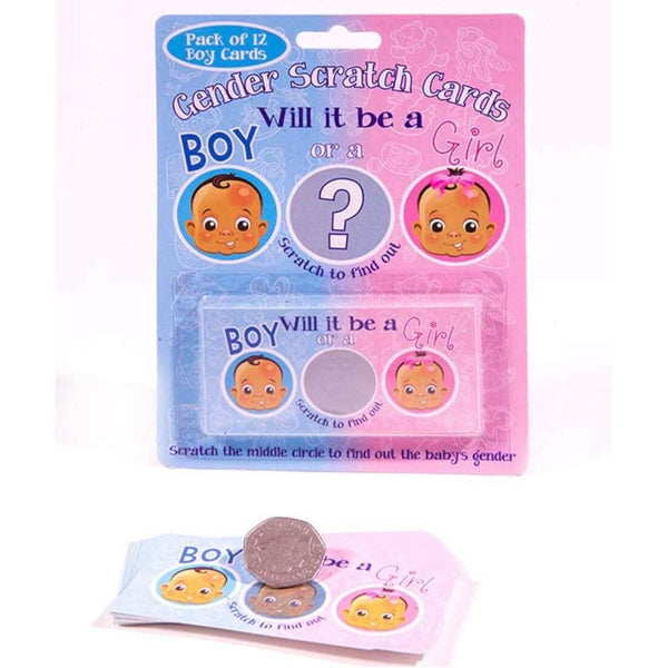 Scratch Boy Gender Reveal Game (12 pack)