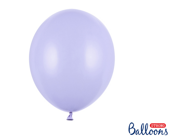 Strong Balloons 23cm - Pastel Light Lilac (100 Pack)