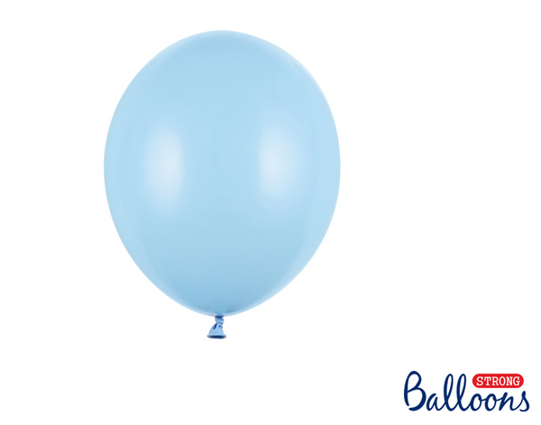 Strong Balloons 23cm - Pastel Baby Blue (100 Pack)