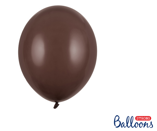 Strong Balloons 23cm - Pastel Cocoa Brown (100 Pack)
