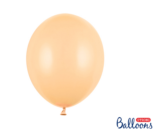 Strong Balloons 23cm - Pastel Light Peach (100 Pack)