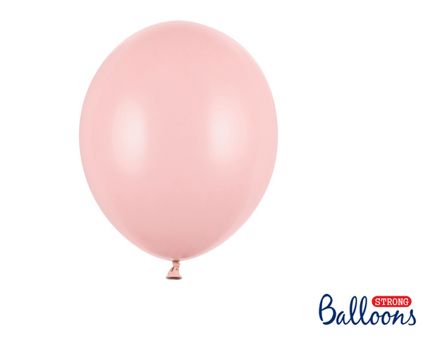 Strong Balloons 23cm - Pastel Pale Pink (100 Pack)