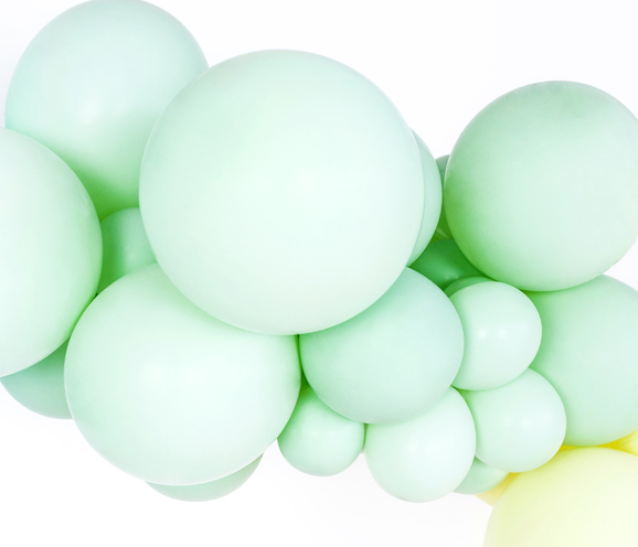 Strong Balloons 23cm - Pastel Pistachio (100 Pack)