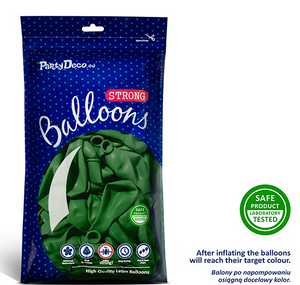 Strong Balloons 27cm - Pastel Emerald Green (50 Pack)