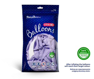 Strong Balloons 27cm - Pastel Light Lilac (50 Pack)
