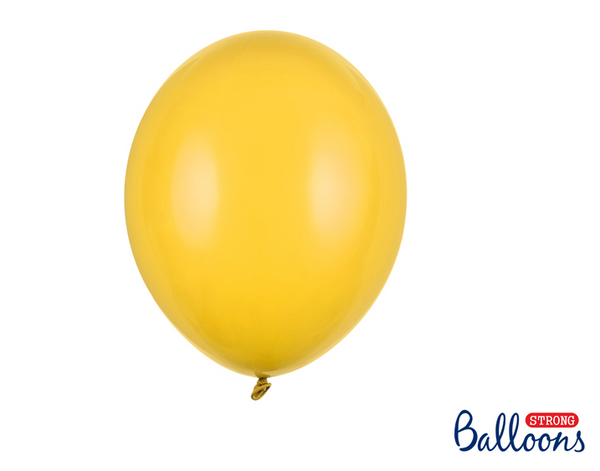 Strong Balloons 27cm - Pastel Honey Yellow (50 Pack)