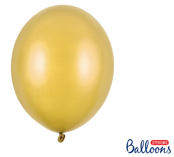 Strong Balloons 30cm - Metallic Gold (50 Pack)