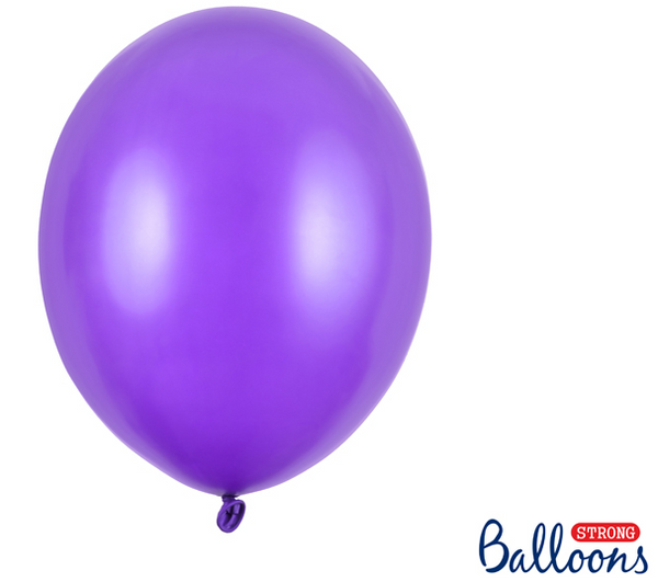 Strong Balloons 30cm - Metallic Purple (100 Pack)