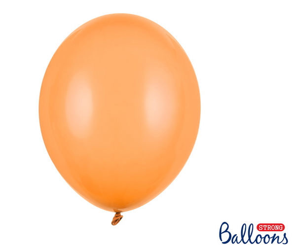 Strong Balloons 30cm - Pastel Bright Orange (50 Pack)