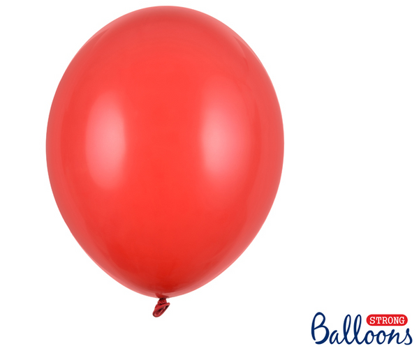 Strong Balloons 30cm - Pastel Poppy Red (50 Pack)
