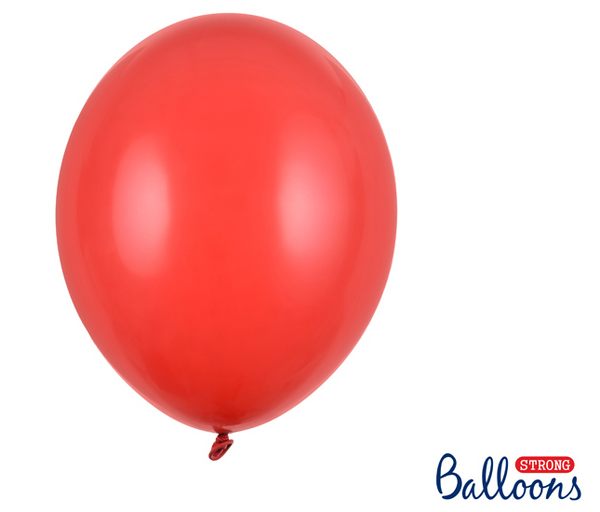 Strong Balloons 30cm - Pastel Poppy Red (100 Pack)