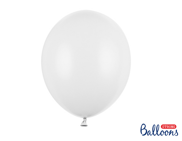 Strong Balloons 30cm - Pastel Pure White (100 Pack)