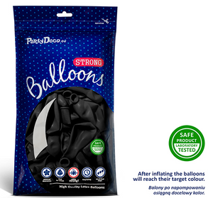 Strong Balloons 30cm - Pastel Black (50 Pack)