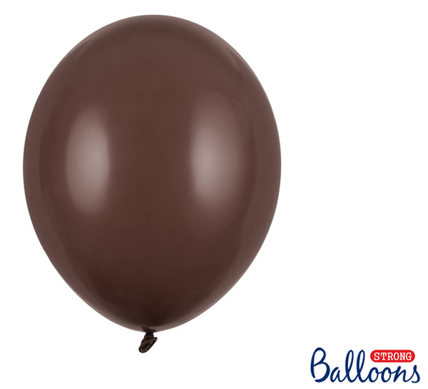 Strong Balloons 30cm - Pastel Cocoa Brown (50 Pack)