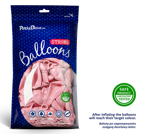 Strong Balloons 30cm - Pastel Pale Pink (100 Pack)