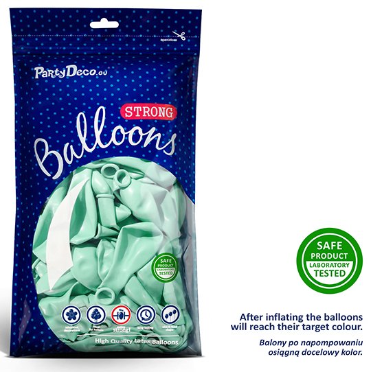 Strong Balloons 30cm - Pastel Light Mint (50 Pack)
