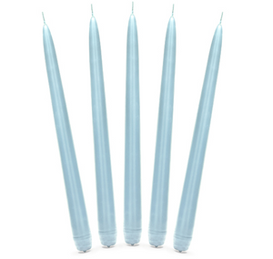 Taper candle matt skyblue - 24cm (10 Pack)
