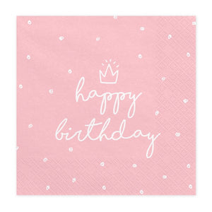 Napkins Happy Birthday (33 x 33 cm)
