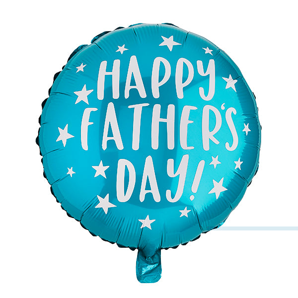 Father's Day Teal Round Foil Balloon - (20")