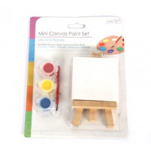 MINI EASEL CANVAS SET
