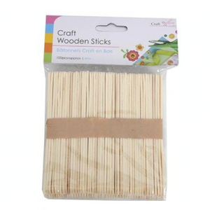 Craft Wooden Sticks (100 Pack)