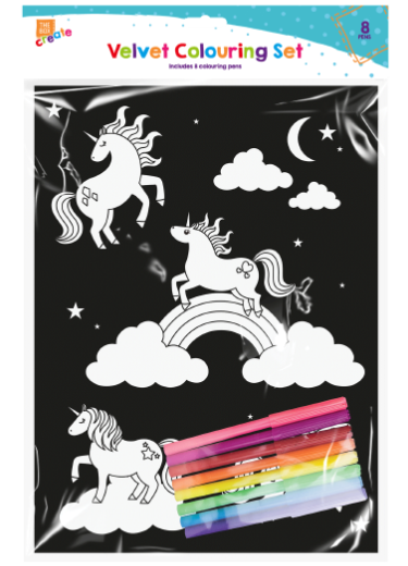 Velvet Colouring Set