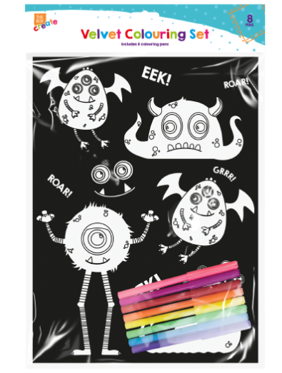 Velvet Colouring Set