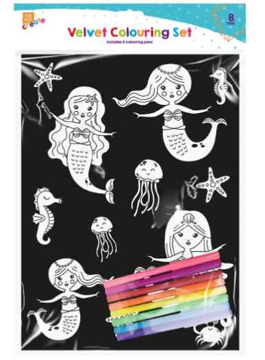 Velvet Colouring Set
