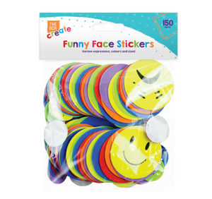 Funny Expressions Foam Stickers (150 Pack)
