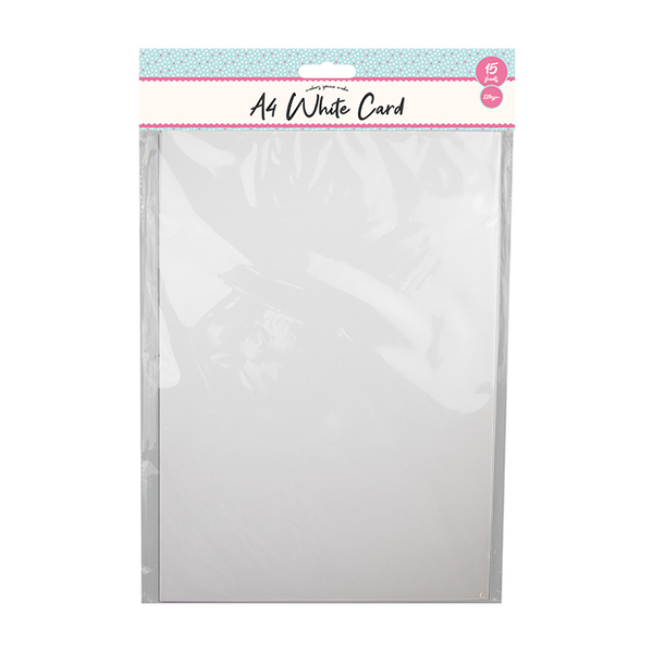 A4 White Card 15 Pack