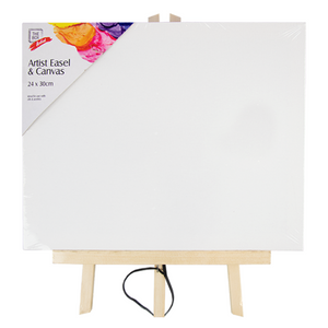 Artist Easel with Canvas (24x30cm)