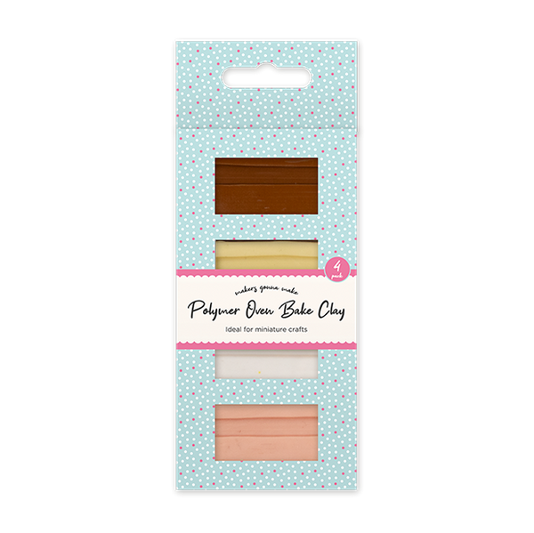 Polymer Oven Bake Clay (4 Pack)