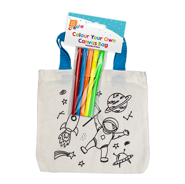Colour In Your Own Canvas Bag