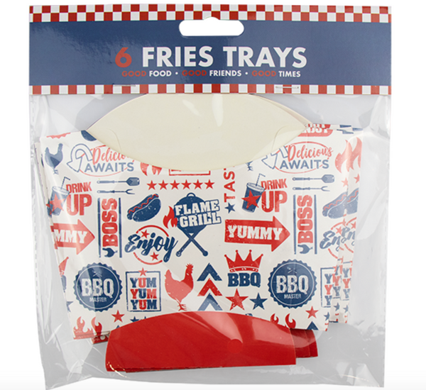 BBQ Fries Trays  (6 Pack)