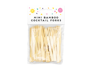 Bamboo Mini Forks (50 Pack)