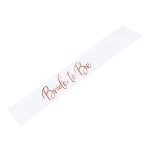 Bride To Be Sash White (75cm)