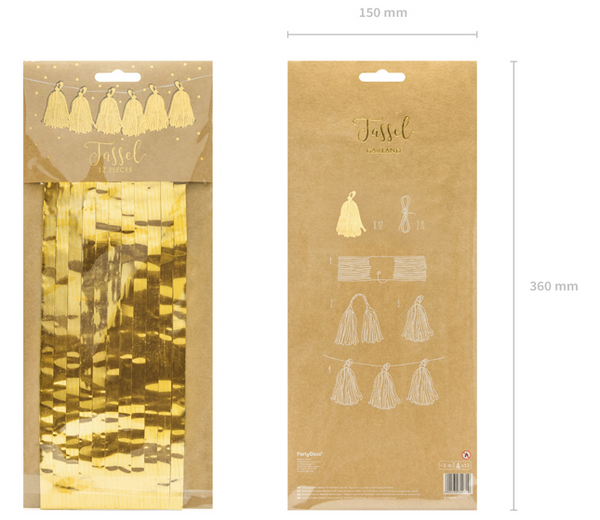 Tassel garland Gold