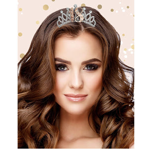 18th Gold Boxed Birthday Tiara