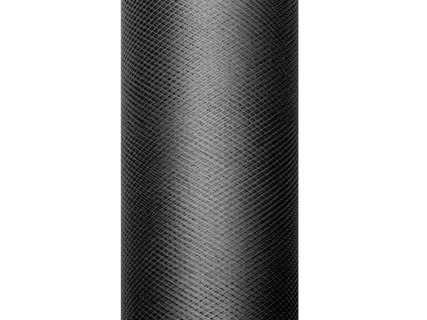 Tulle Plain Black (0.15 X 9 cm)