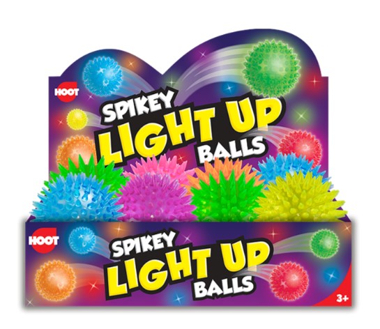 Flashing Spikey Ball in 6 Different Colours