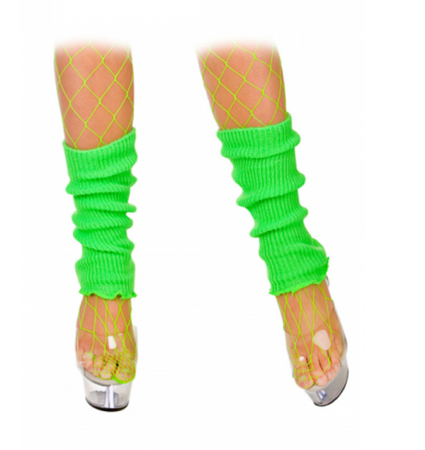 80's Leg Warmers Neon Green