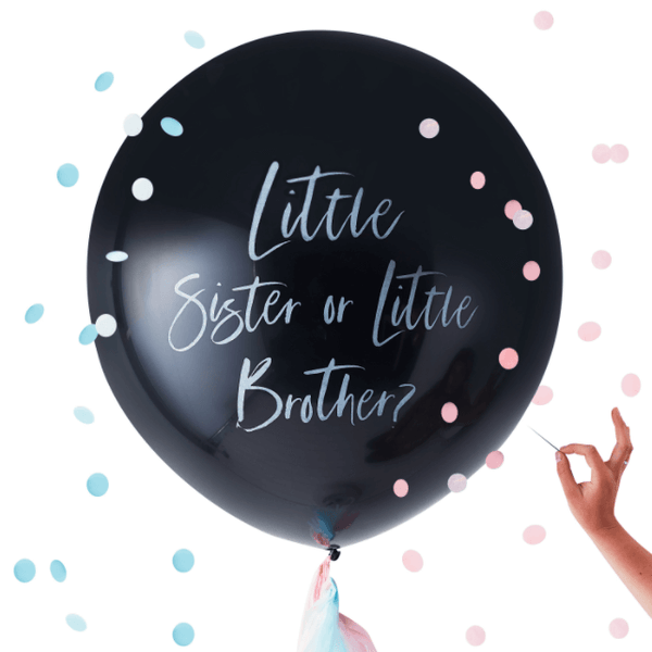 Gender Reveal Little Brother or Sister Balloon