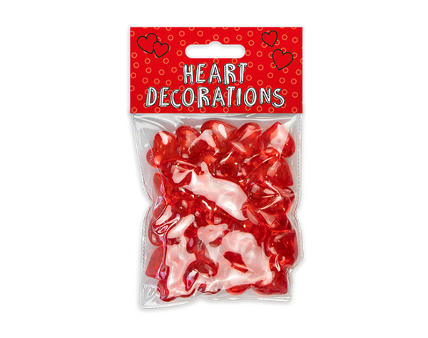 Valentine's Acrylic Heart Decorations (75g)